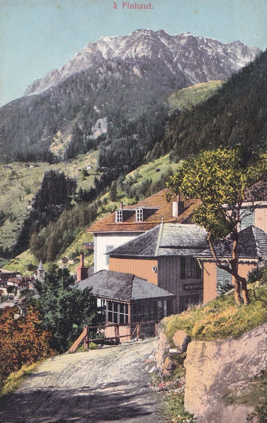 Cartoline postali: Finhaut Teilansicht – Usato da Olten venduto da clotaldi