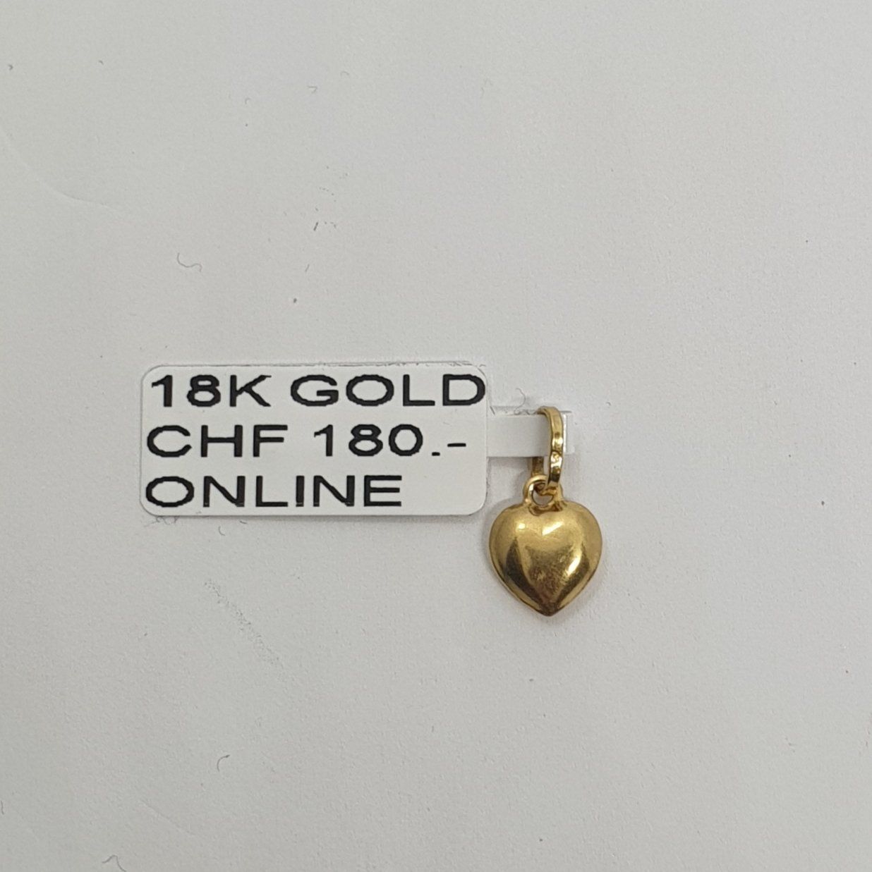 Ciondoli: Echt 18K Gold Anhänger - Herz – Usato da Luzern venduto da Goldhaus-Luzern 1