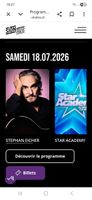 2 billets - SION SOUS LES ETOILES SAMEDI 18.07.2026