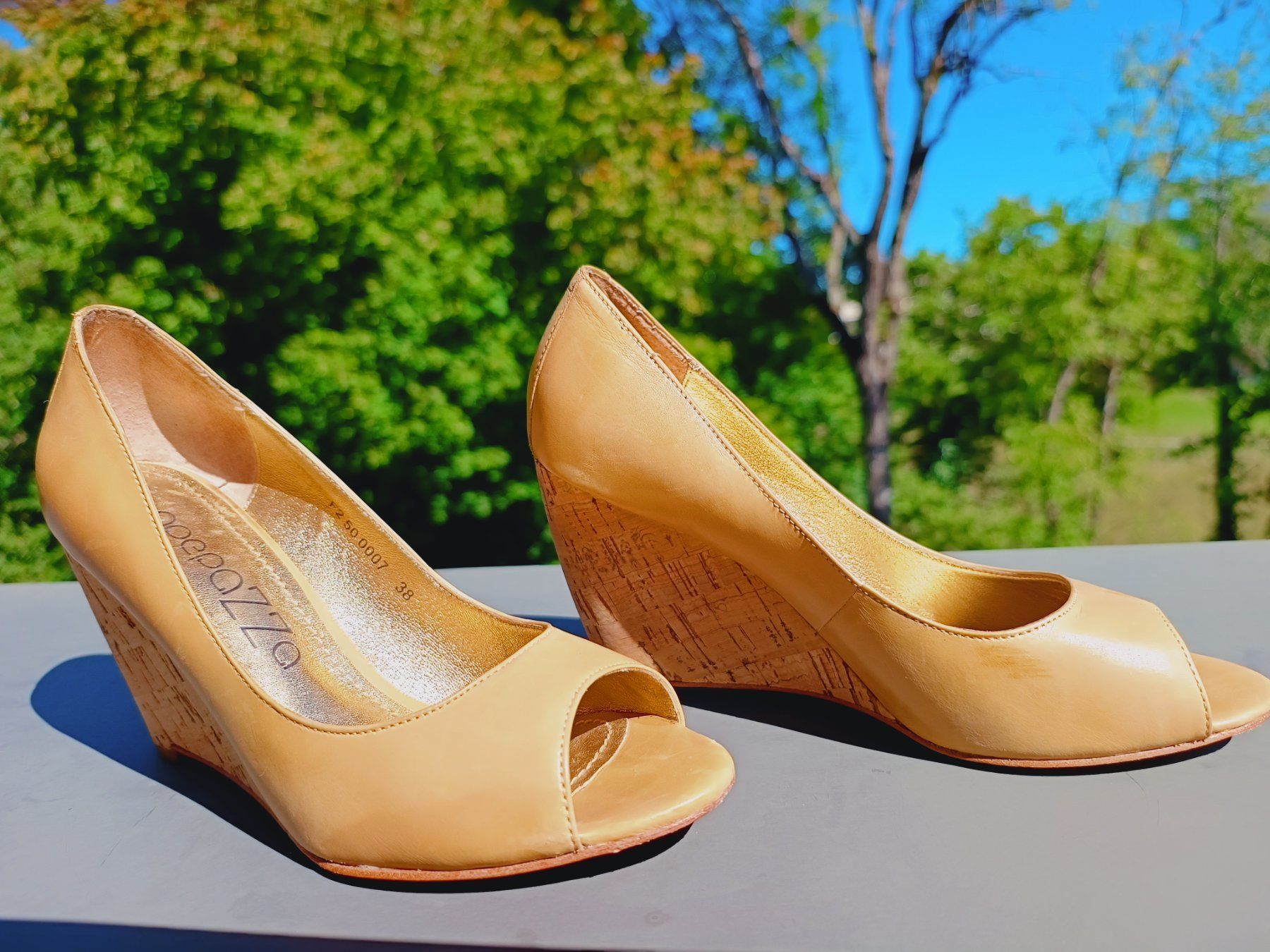 Damenschuhe: Chaussures talons compensés Appepazza beige T38 – Neu (gemäss Beschreibung) aus Genève von Brachiopode 4