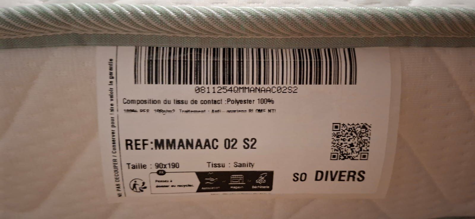 Materassi: Matelas 190 x 90 cm – Nuovo (secondo la descrizione) da La Place (Ayent) venduto da Tho57 3