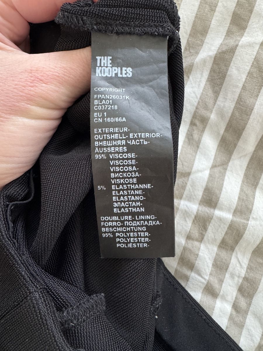 Kooples Pantaloni: The Kooples Black Trousers - Size 1 – Usato da Morges venduto da melz_28 3