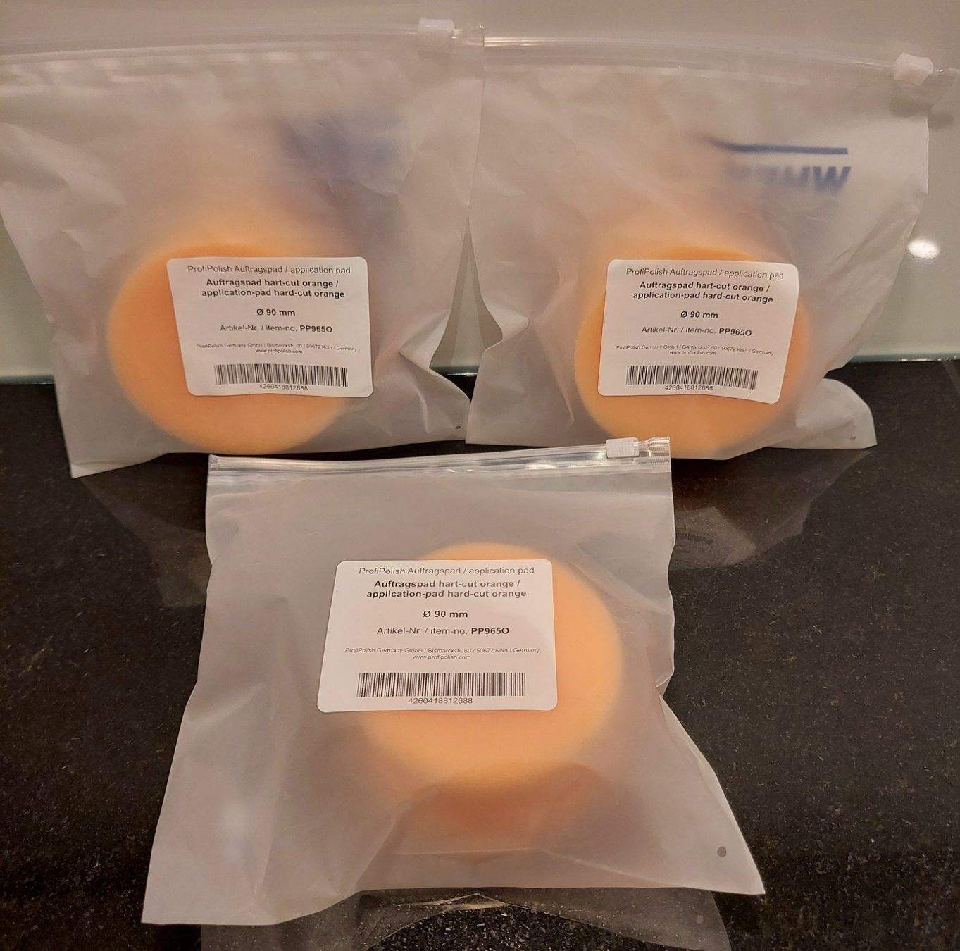 Altro per la casa: 3x Auftragspad hart orange ProfiPolish – Nuovo e nell'imballaggio originale da Rufi venduto da Rajo2 1