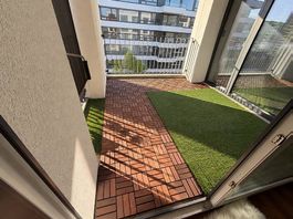 IKEA RUNNEN Balkonplatten Kunstrasen