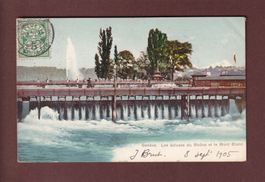 GENEVE - Ecluses du Rhône - 1905