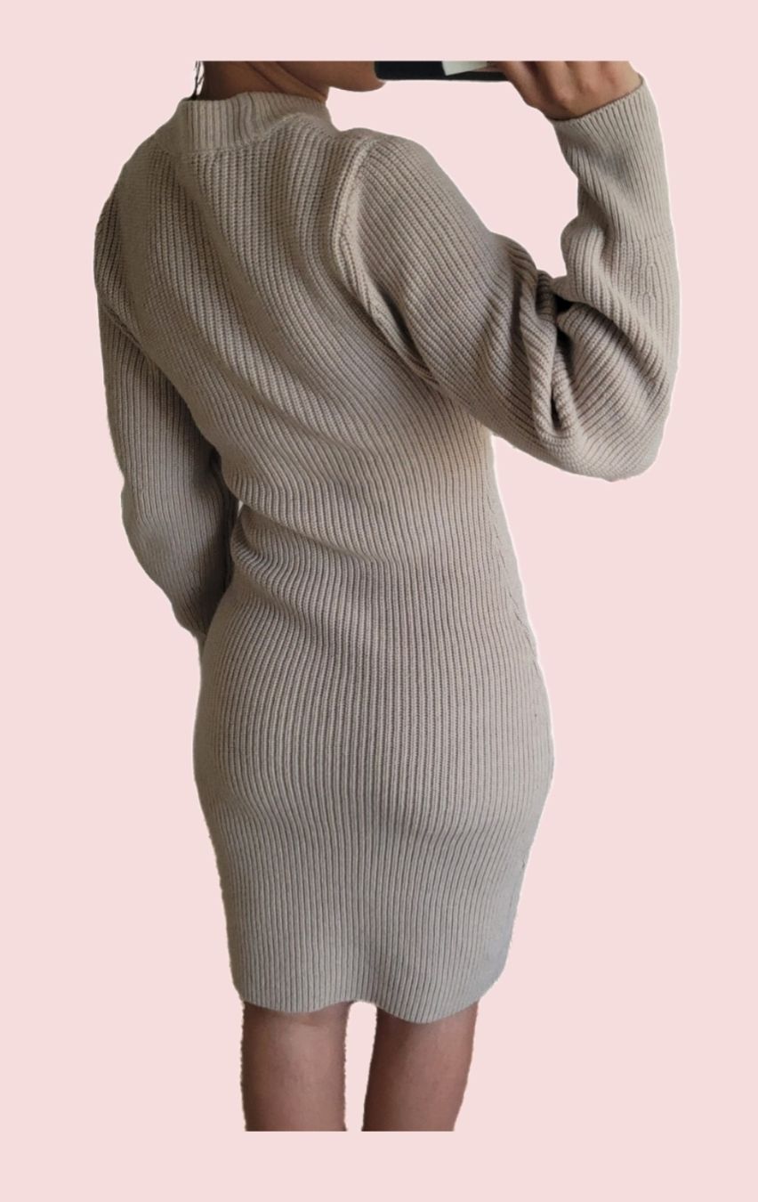 H&M Vestiti: H&M Robe pull en maille taille XS beige – Nuovo (secondo la descrizione) da Genève venduto da Tanaa_12 1