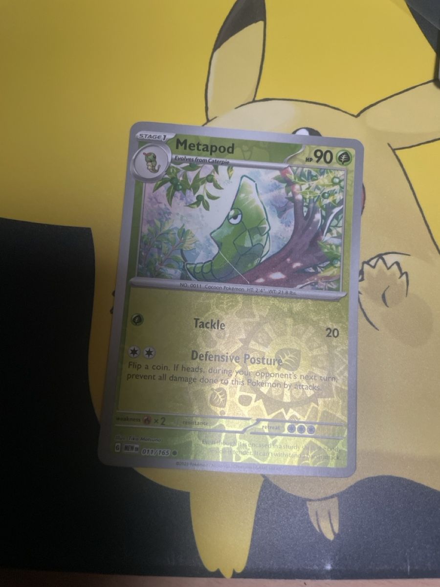 Pokémon Carte collezionabili: Metapod 011/165 Reverse Holo Pokemon 151 – Usato da Bazenheid venduto da Toulouse12