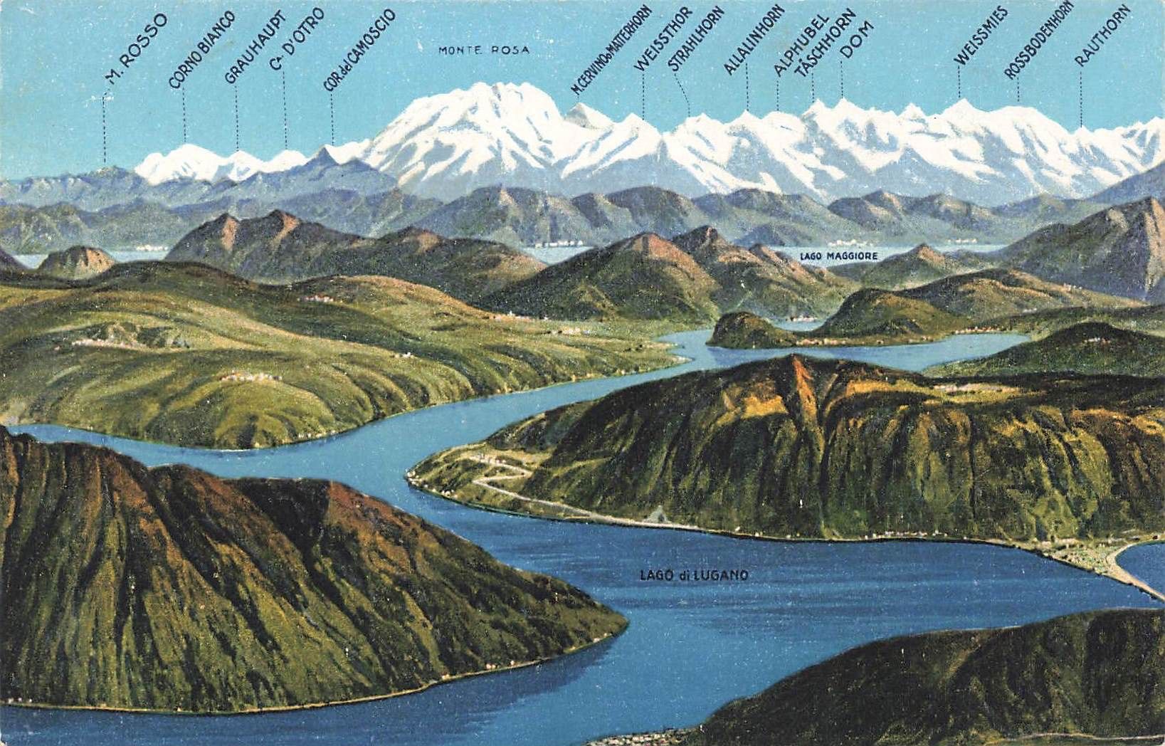 Cartoline postali: Monte Generoso Lago Lugano – Usato da Biasca venduto da Blenio71