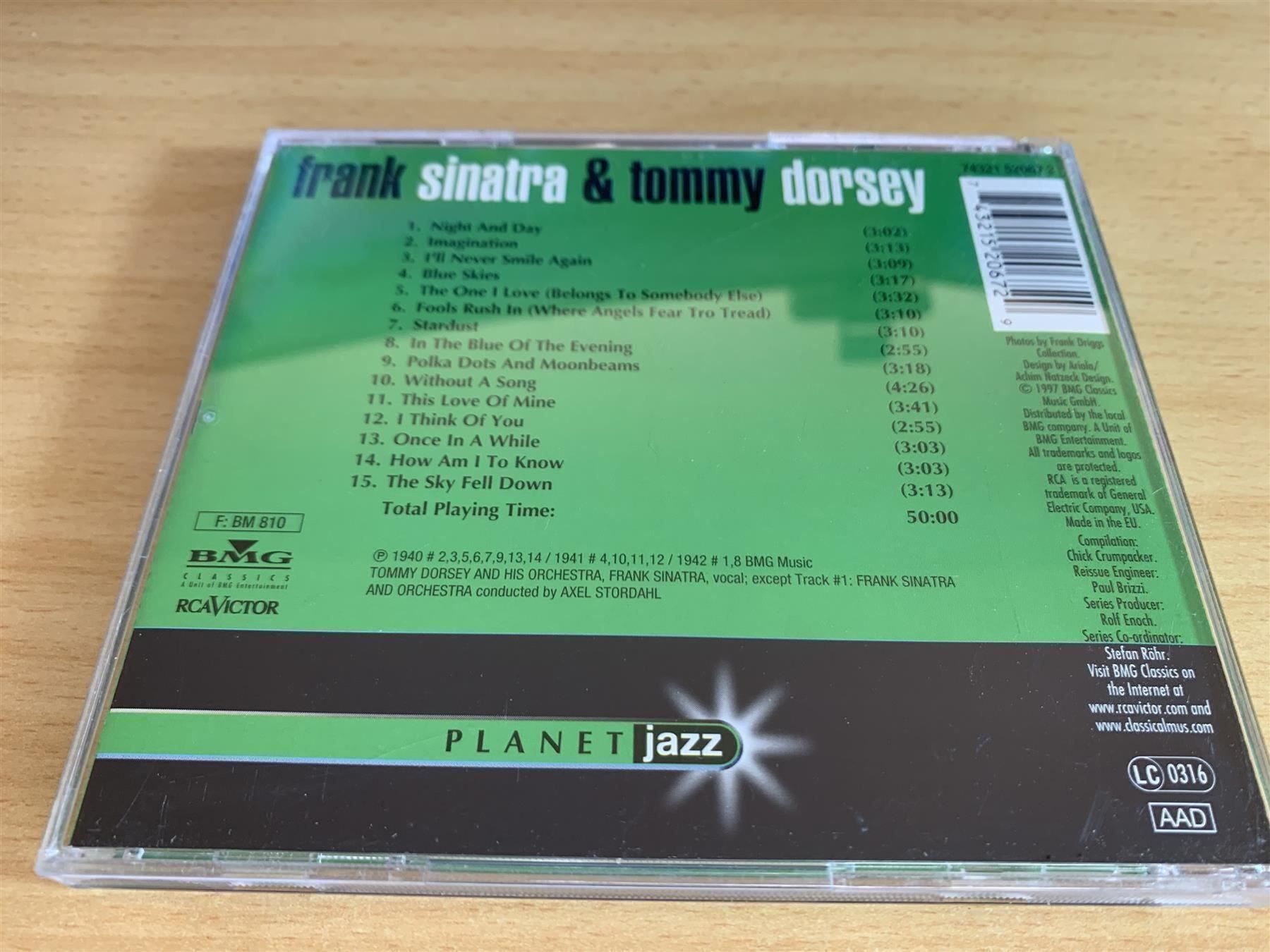 CD: Frank Sinatra & Tommy Dorsey – Usato da Rikon im Tösstal venduto da Alpenmutz 1