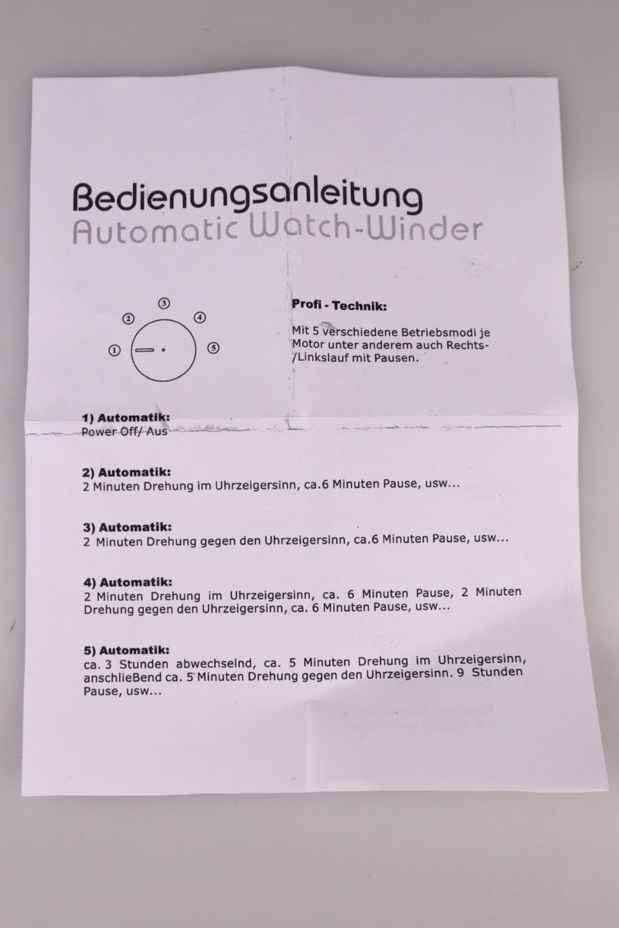 Cofanetto carica e porta orologi: Automatischer Uhrenbeweger / Watch-Winder – Usato da Volketswil venduto da brockipfannenstil 5