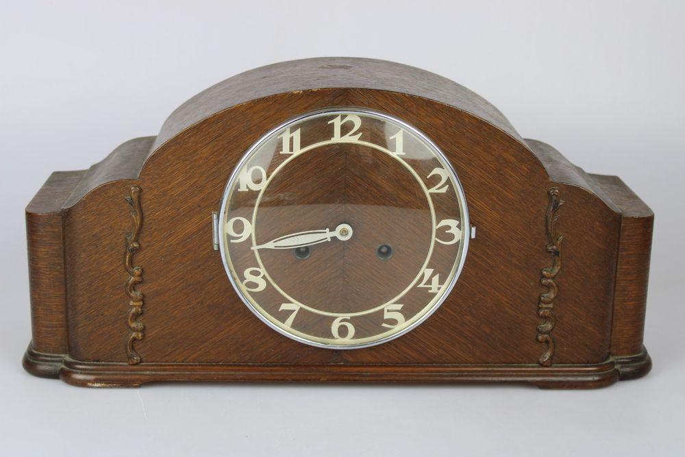 Retro Kaminuhr Aus Holz - Rustikale Standuhr Für Wohnzimmer & Büro