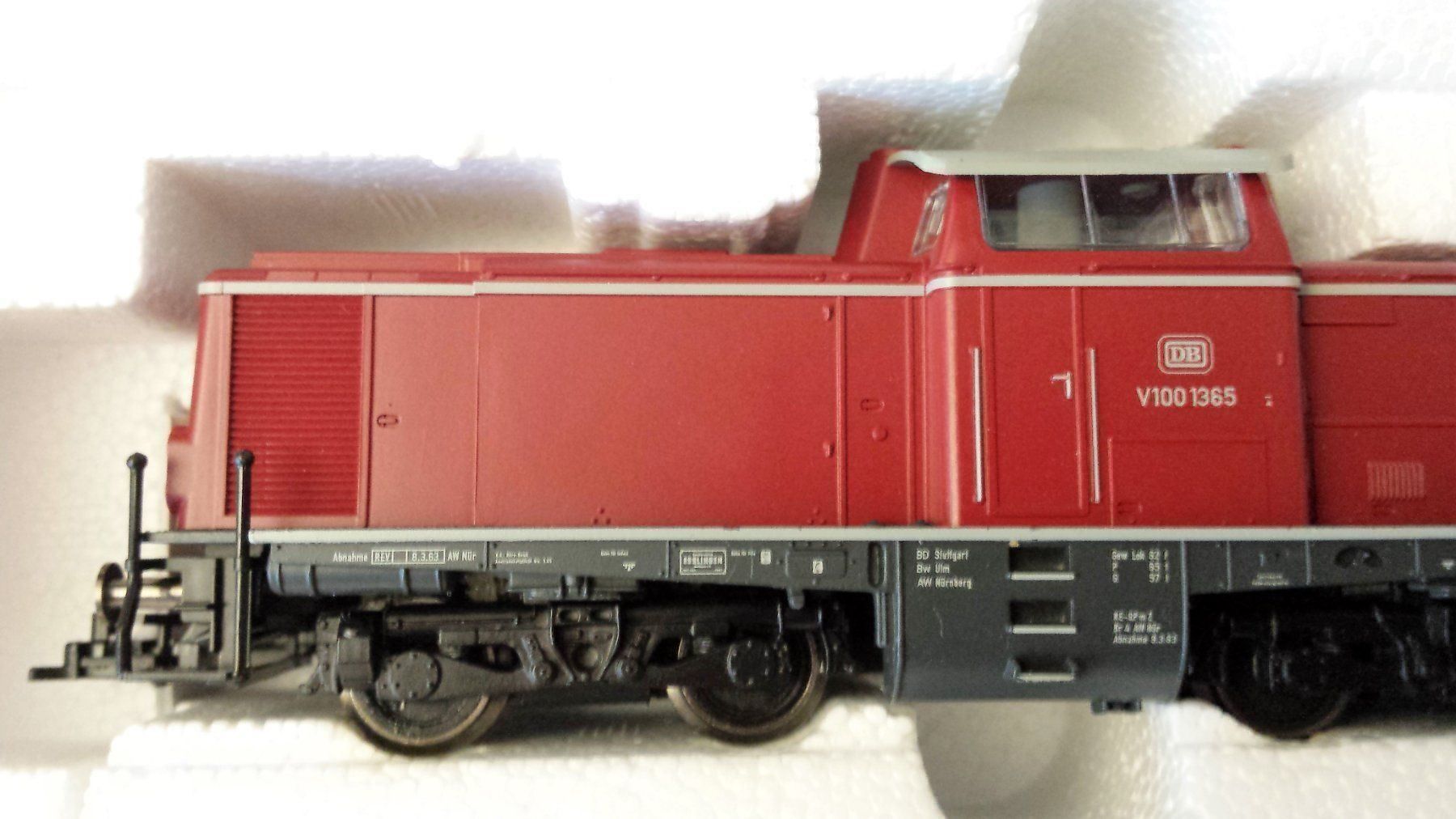 Fleischmann Modellini di ferrovie: Fleischmann 631102-1 - Diesellok BR V100 der DB - mit DSS – Nuovo e nell'imballaggio originale da Rotkreuz venduto da MOBAHN-1zu87 4