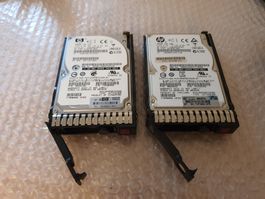 2 x 2.5" caddy with 300GB SAS HD for HP ProLiant Gen8