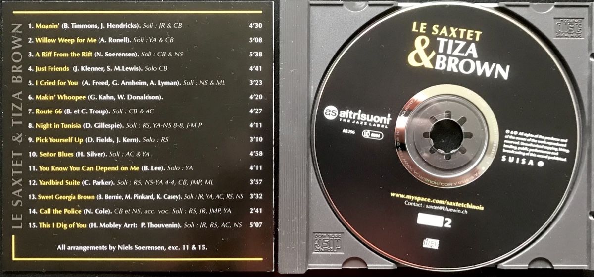 CDs: CD Le Saxtet & Tiza Brown – Gebraucht aus Zürich von tomakomai 2
