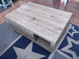 Couchtisch Holzoptik mit Schublade und Fach guter Zustand