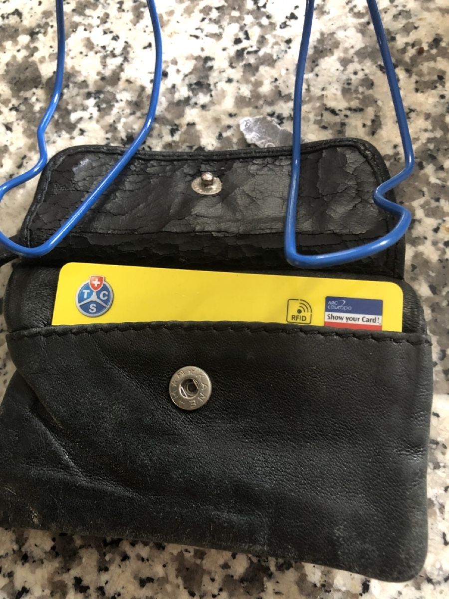 Portafogli: Black Leather Pouch Ford“Auto Marner AG – Usato da Baltschieder venduto da Miumiu21 5