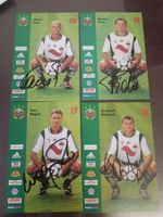 Fussball Rapid Wien 0er Jahre - 4x handsignierte KartenSet 2