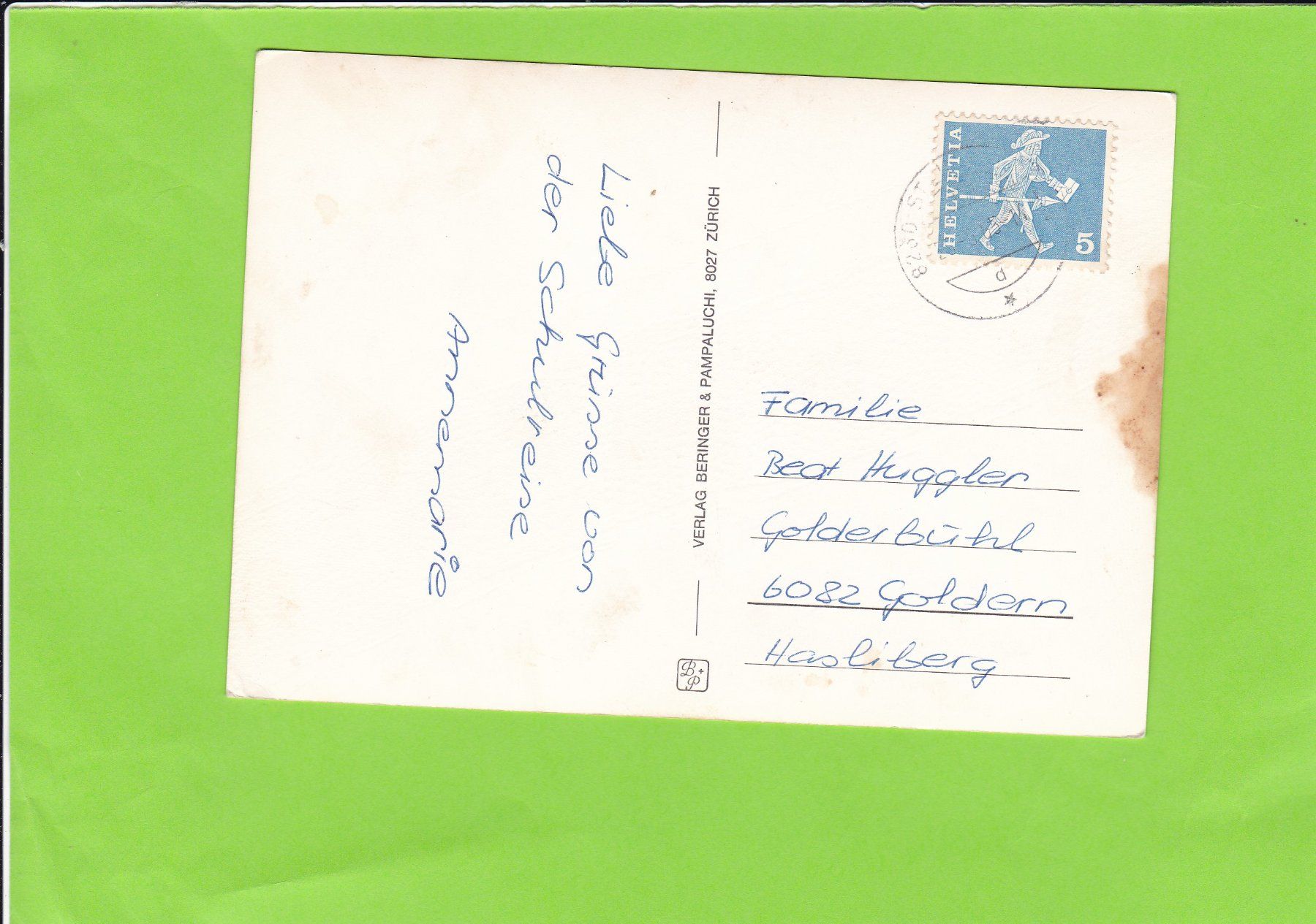 Cartoline postali: Stein am Rhein-Häuserfront-Parkplatz-Oldtimer – Usato da St. Peterzell venduto da neckertal 1