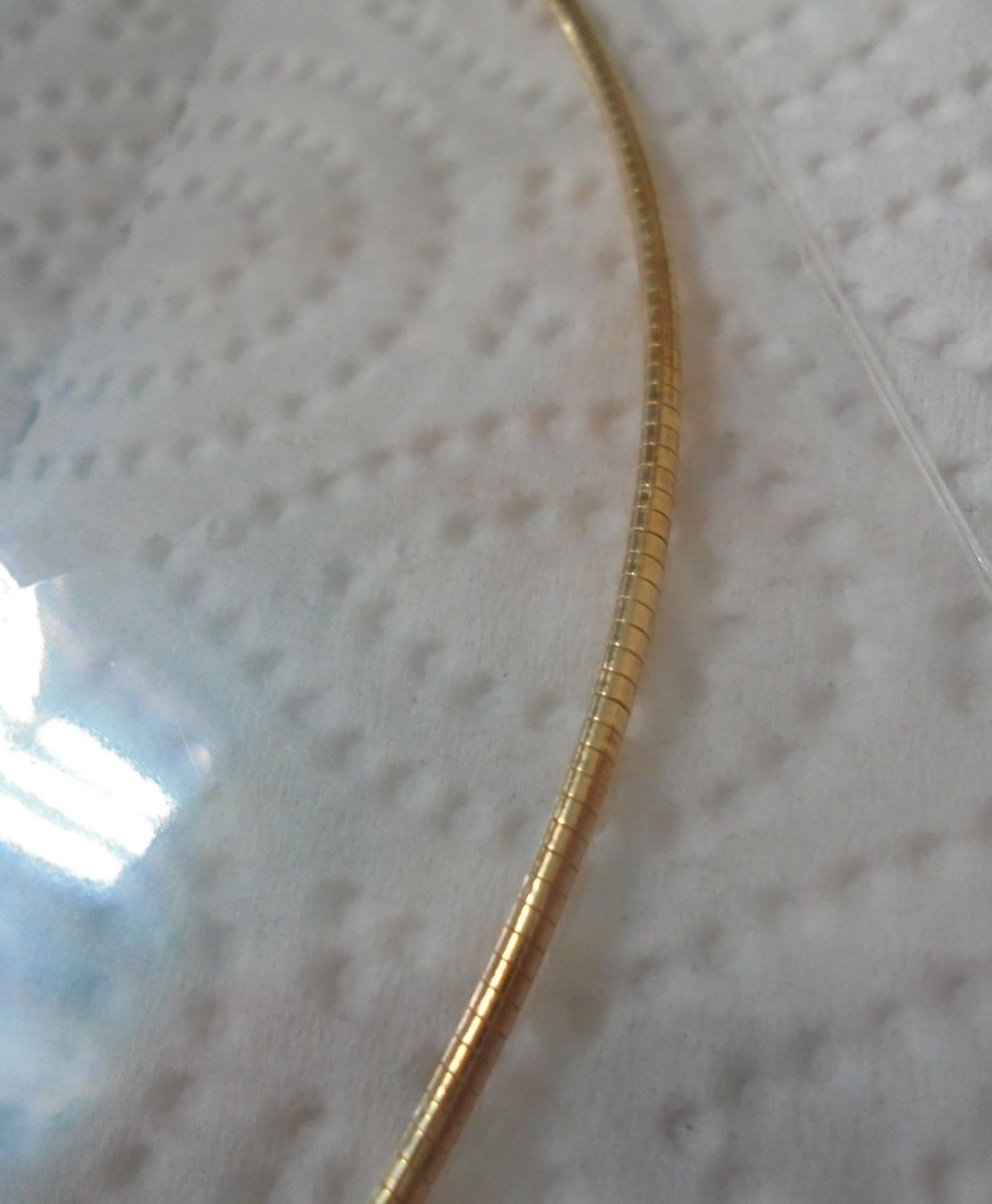Colliers: Echtschmuck: Omega-Silberhalsreif, vergoldet – Neuf avec emballage d'origine à Zuchwil par maumauchi 3