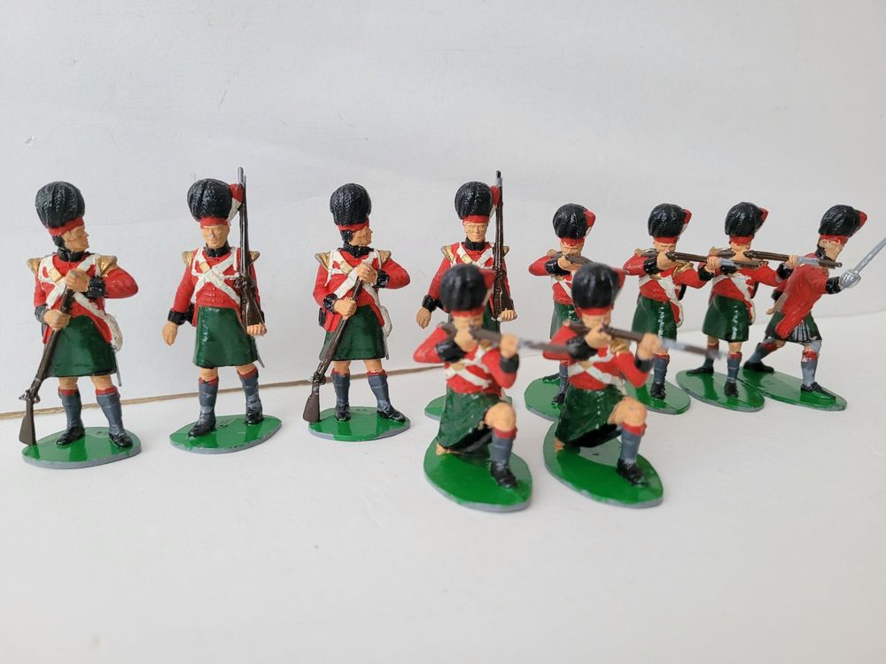 Coffret 7 Soldats En étain CBG - Infanterie Napoléon III - Second Empire - 19ème