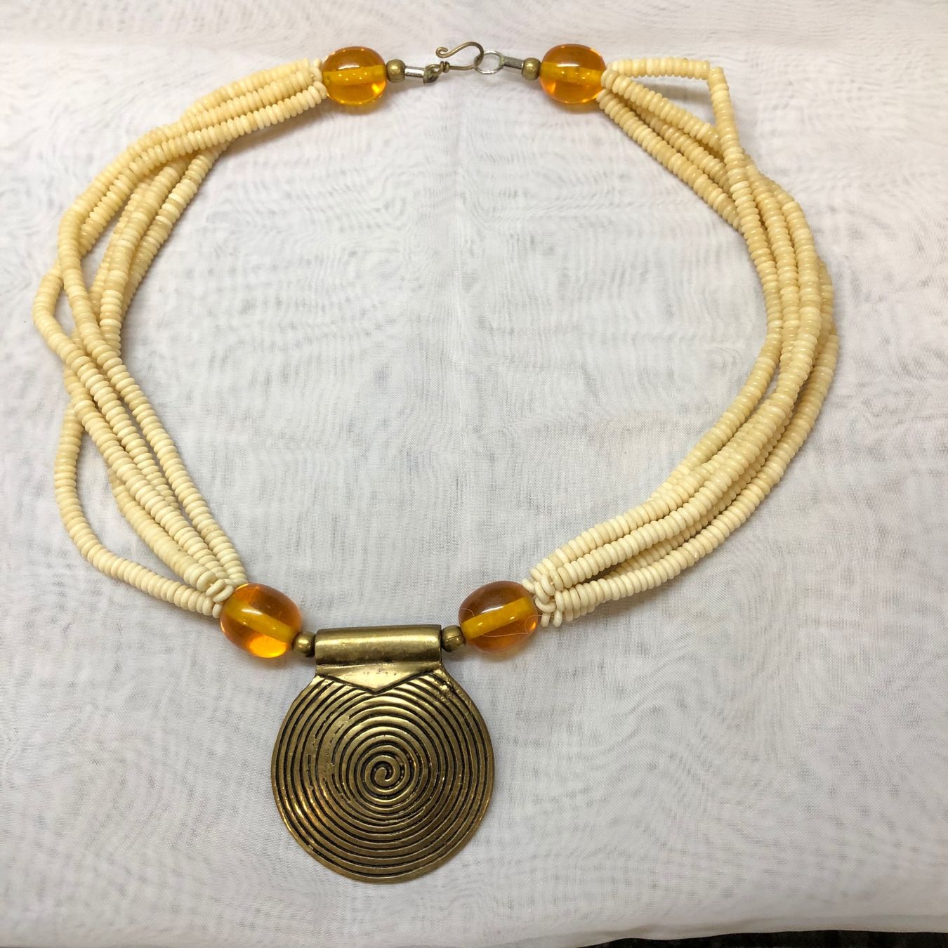 Catenine: wunderschöner Ethno-Schmuck - Collier afrikanisch - Boho – Usato da Ittenthal venduto da Hwaggis 1