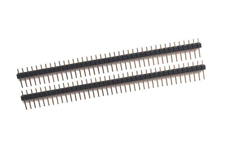 Elektronikbauteile: 10 Stk. 40Pin Stiftleiste 2.54mm male header – Neu und originalverpackt aus Illnau von diy-shop