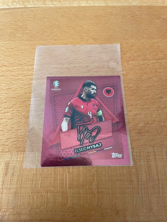 Topps UEFA Euro 2024 Hysaj Star Player Sticker signiert (Neu (gemäss ...