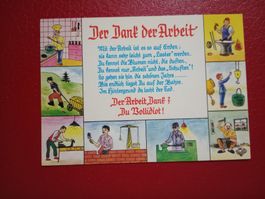 AK Arbeit Humor Jux mehrbildrig