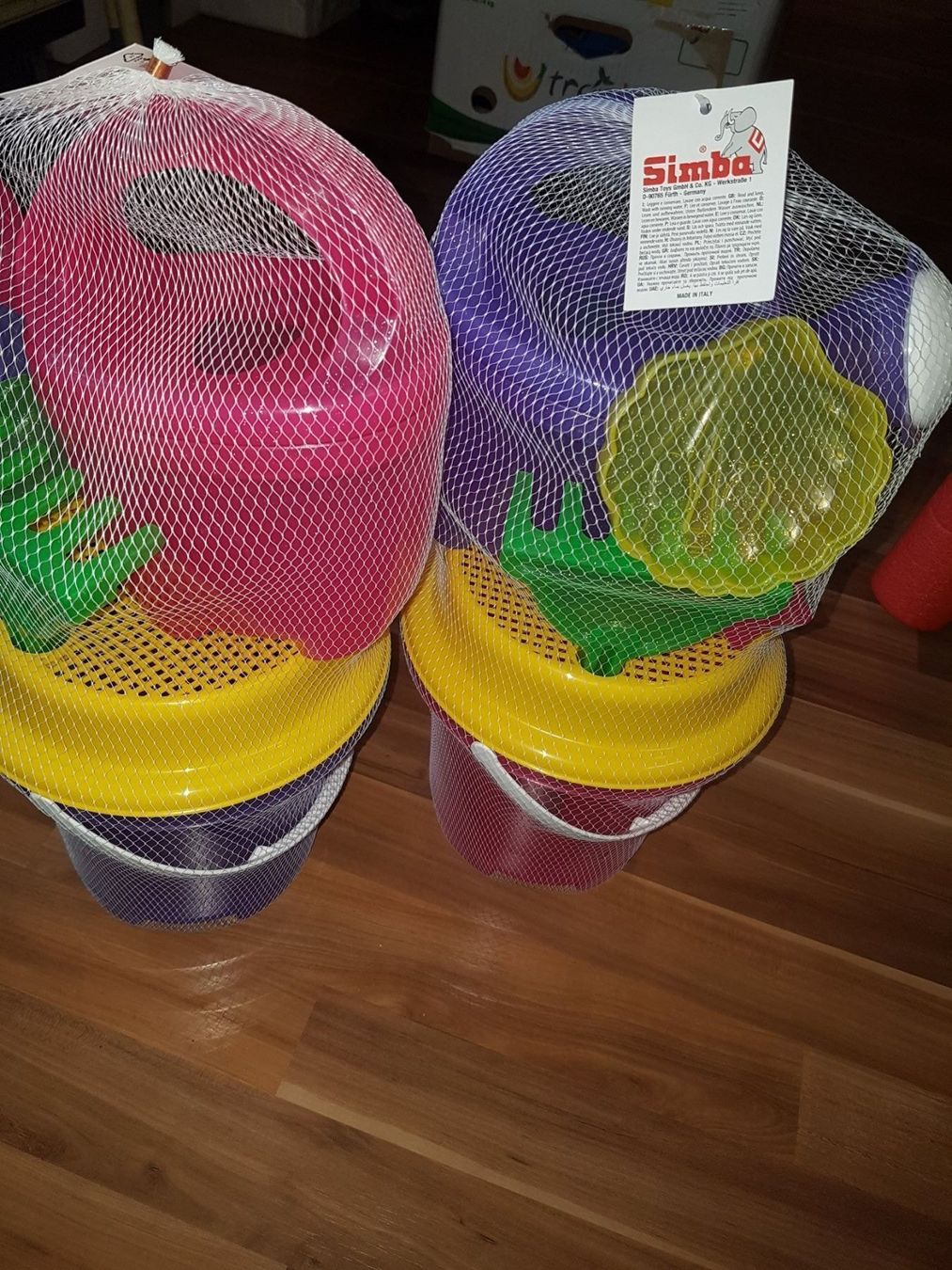 Spielzeuge: Sandset Burg 7tlg violett oder pink – Neu und originalverpackt aus Schwarzenburg von Flamingo07