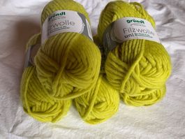 Filzwolle zum filzen i. Waschmaschine 59 limette