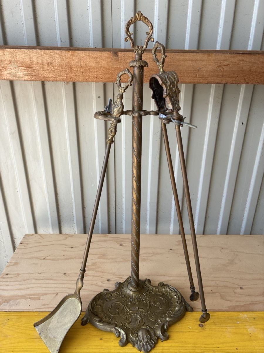 Camini: Serviteur de cheminée  - en bonze doré 70 cm! – Usato da Lully FR venduto da myr_pzt8