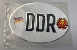 DDR Autoaufkleber Oval, Neu, ungebraucht, Top Zustand!