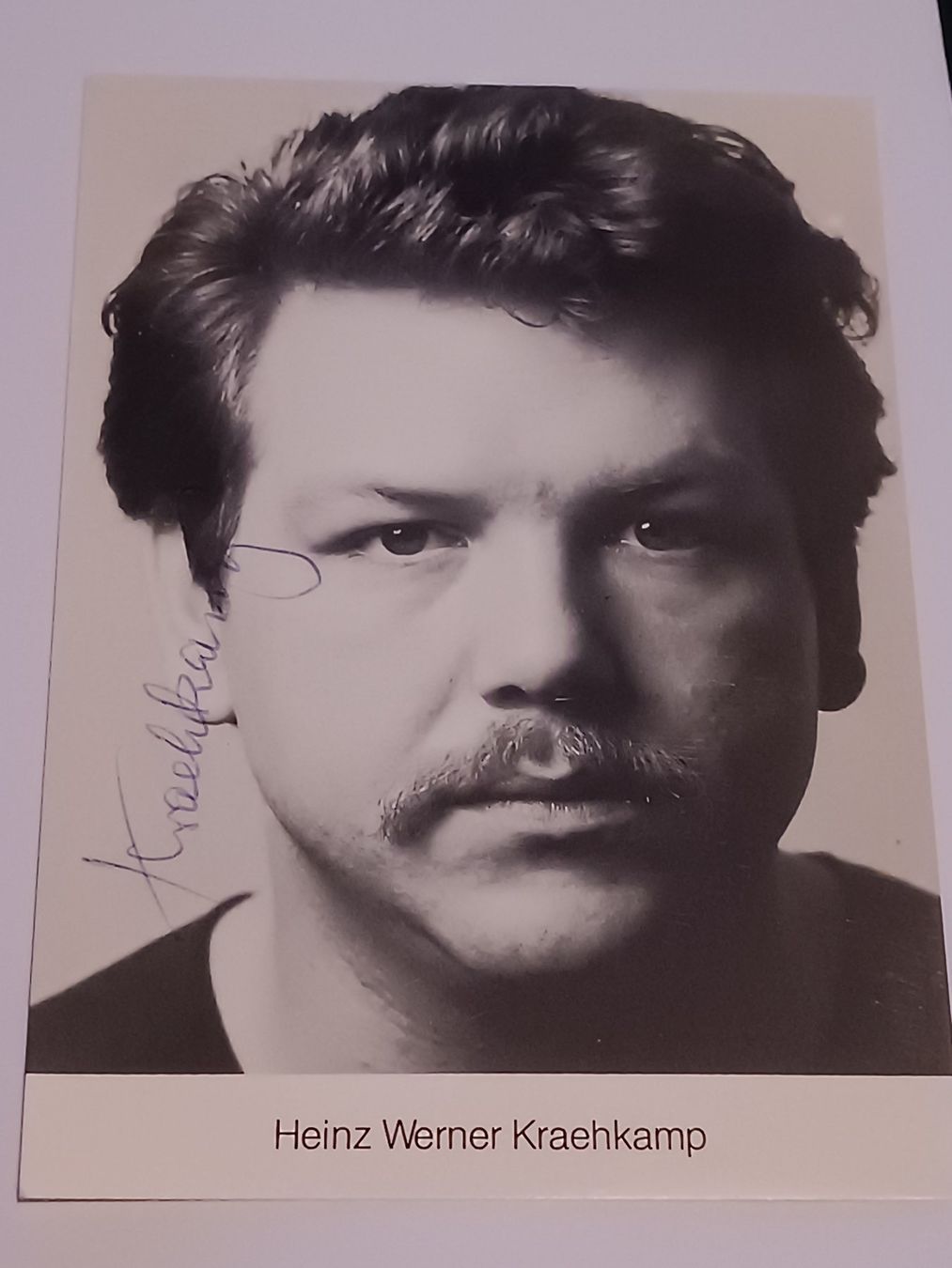 Autogramme: Heinz Werner Kraehkamp - verstorben 2012 handsigniert – Gebraucht aus Menziken von Autogramme