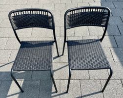 VIHÓLME Gartenstühle 2er Set schwarz guter Zustand