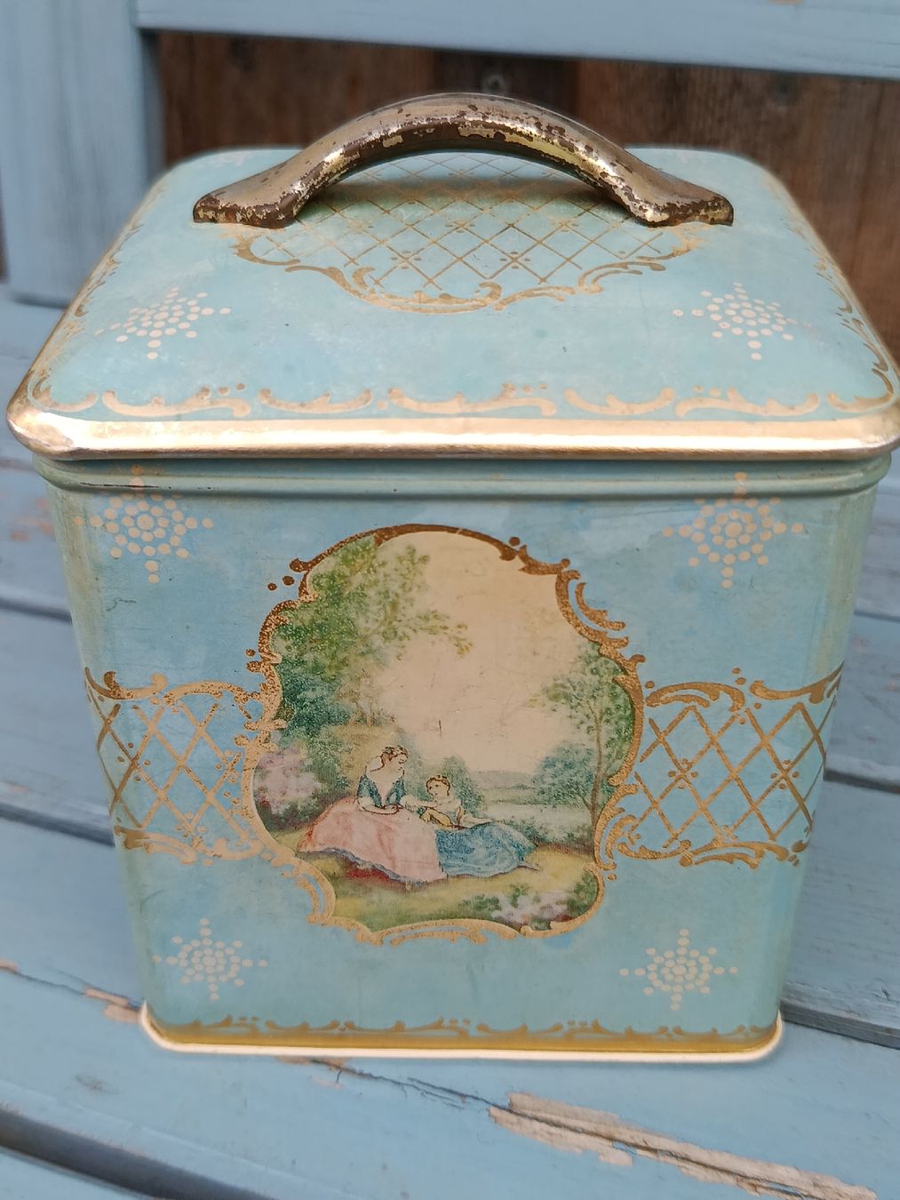 Tutte le decorazioni: Nostalgische Dose mit romantischen Szenen – Usato da Wattwil venduto da sunicheyenne 2