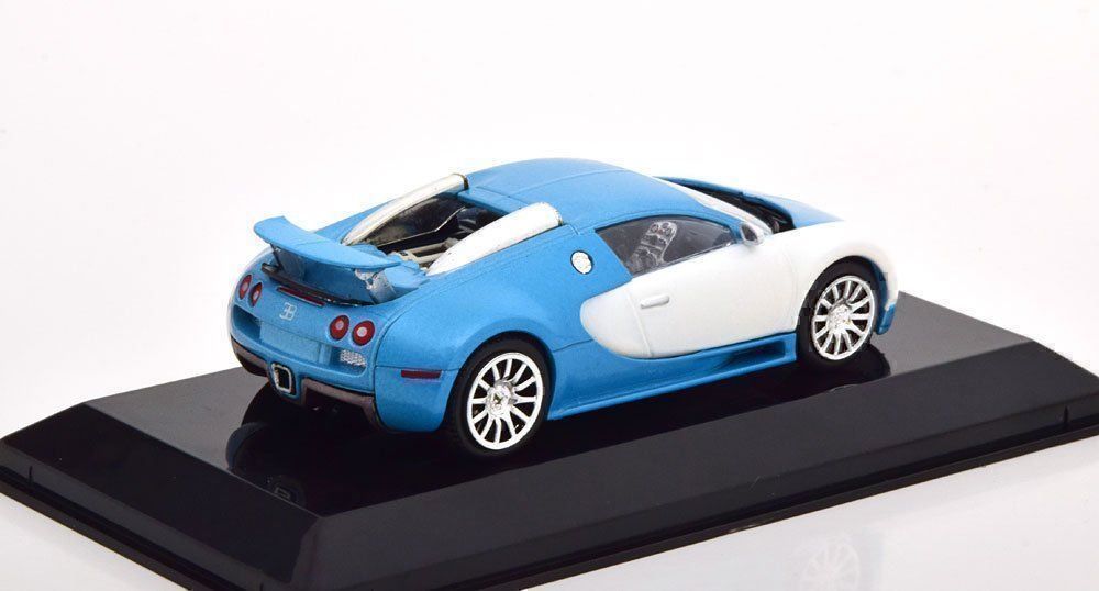 Bugatti Modellautos: Bugatti Veyron 16.4 2005-2015 hellblau met. / weiss     1:43 – Neu und originalverpackt aus Gerlafingen von espero88 1