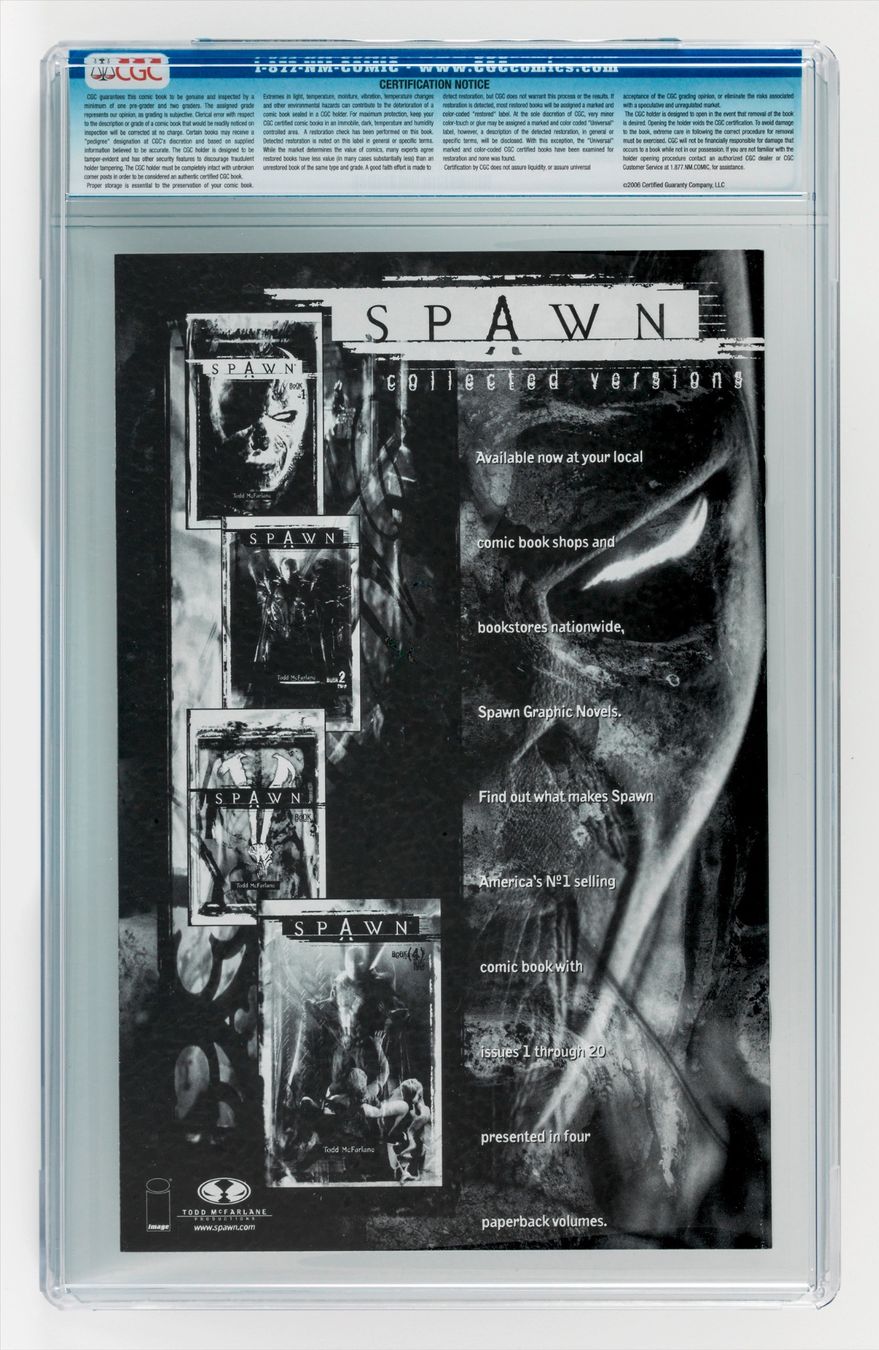 Fumetti: SPAWN #1 - BLACK & WHITE - CGC 9.4 - SELTEN – Nuovo (secondo la descrizione) da St. Gallen venduto da kobayashi-maru 1