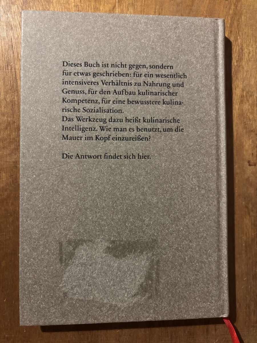 Libri: Kulinarische Intelligenz - Jürgen Dollase – Usato da Zürich venduto da WWehrle 3
