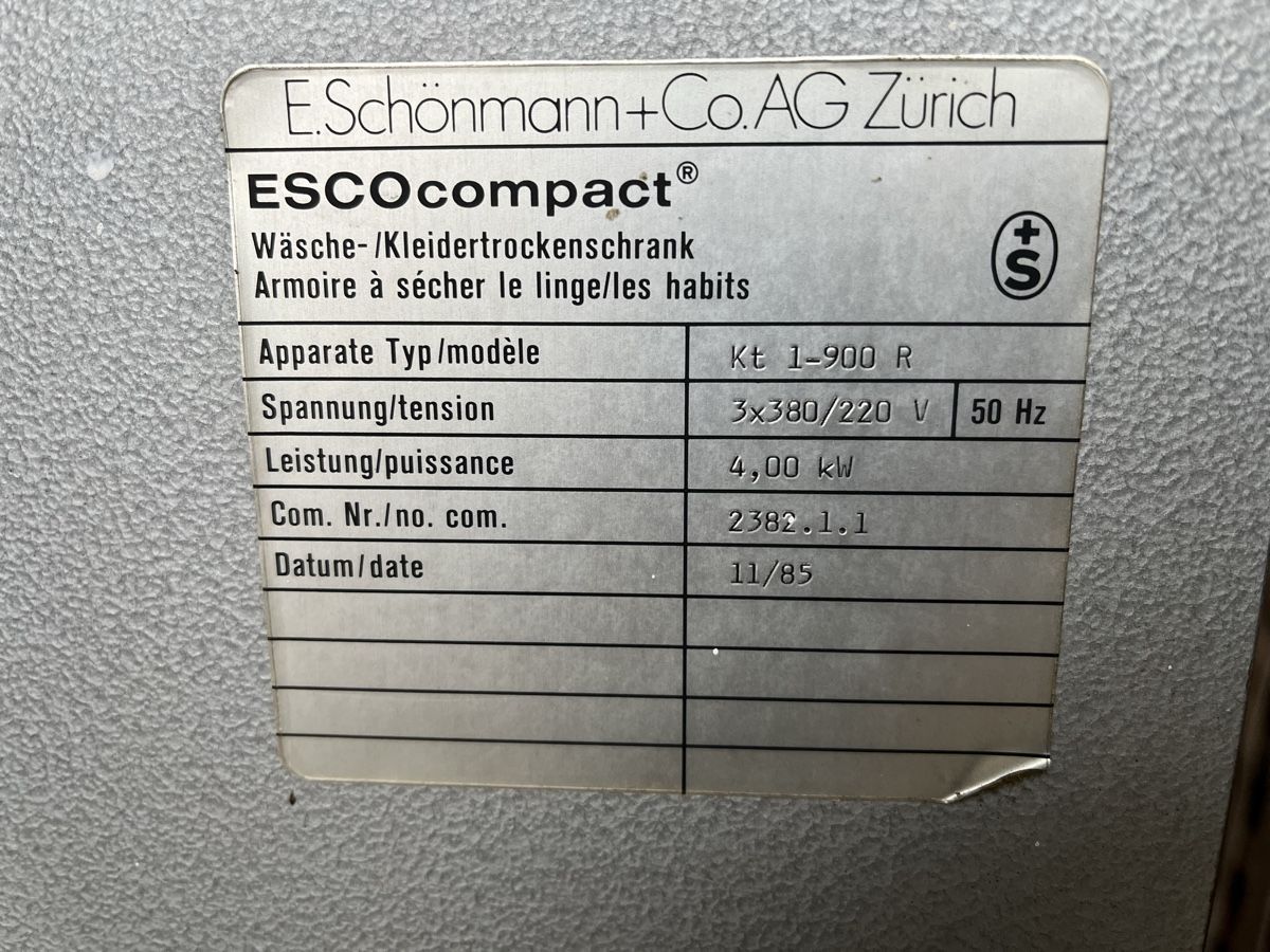 Asciugatrici: Kleidertrockenschrank Esco Compact – Usato da Eschlikon TG venduto da Wildlifetom 4