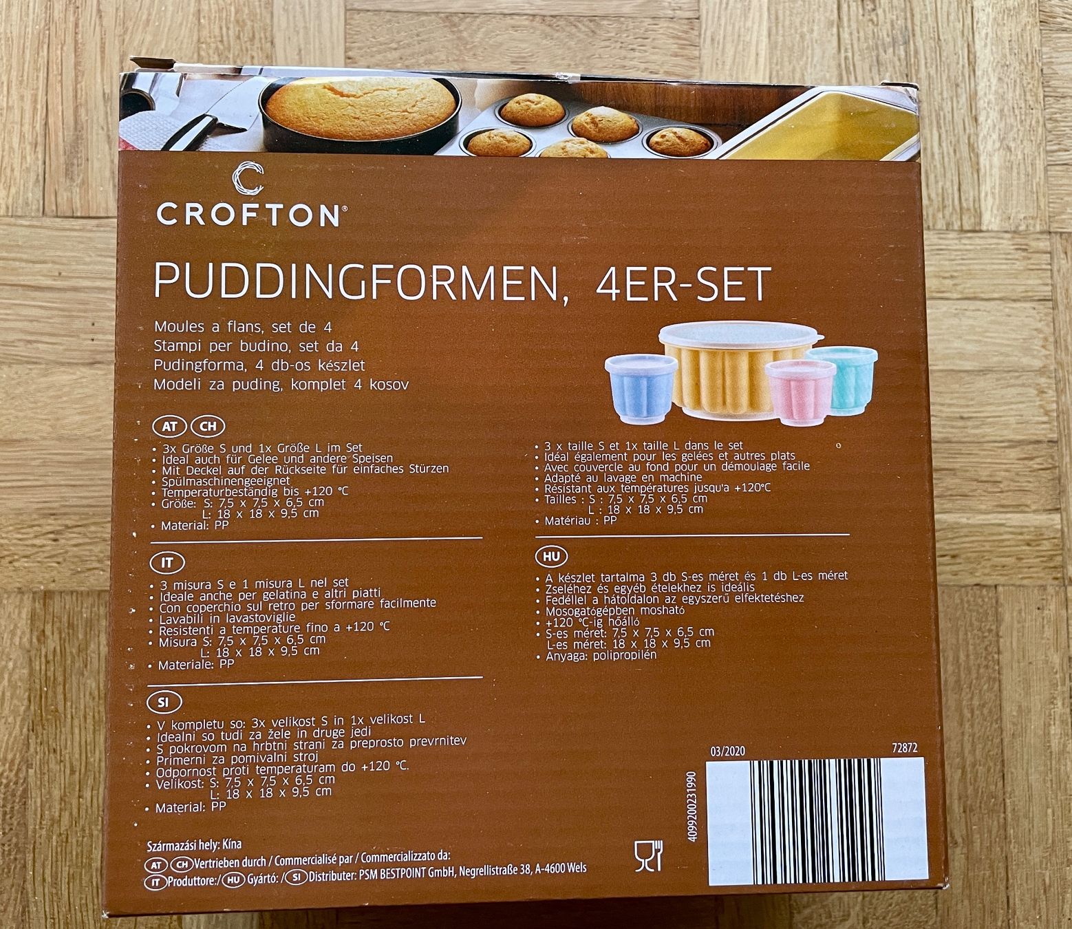 Behälter & Ähnliches: Pudding - Formen, 4er Set, von Crofton: NEU – Neu und originalverpackt aus Gümligen von soleil149 5