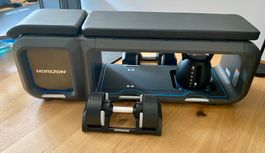 HORIZON Bench Hantelbank mit Hanteln u. Kettlebell