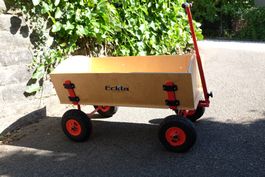 Bollerwagen Eckla Holz mit Luftbereifung gebraucht (1m lang)