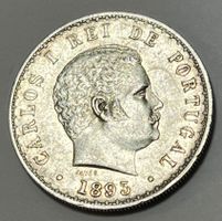 500 Reis - Charles I - Portugal - 1893 (Silber .917)