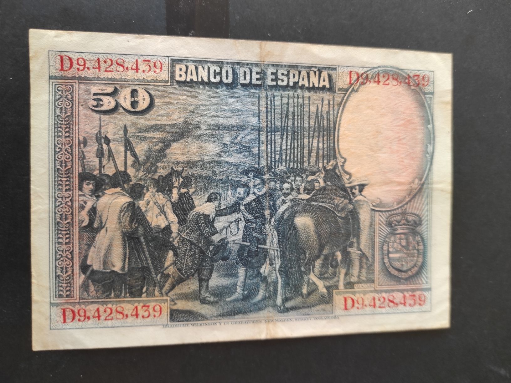 Banconote: 50 pesetas espagnol  1928 – Usato da Couvet venduto da lulul 1