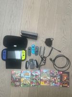 Nintendo Switch mit 6 Spielen und Zubehör