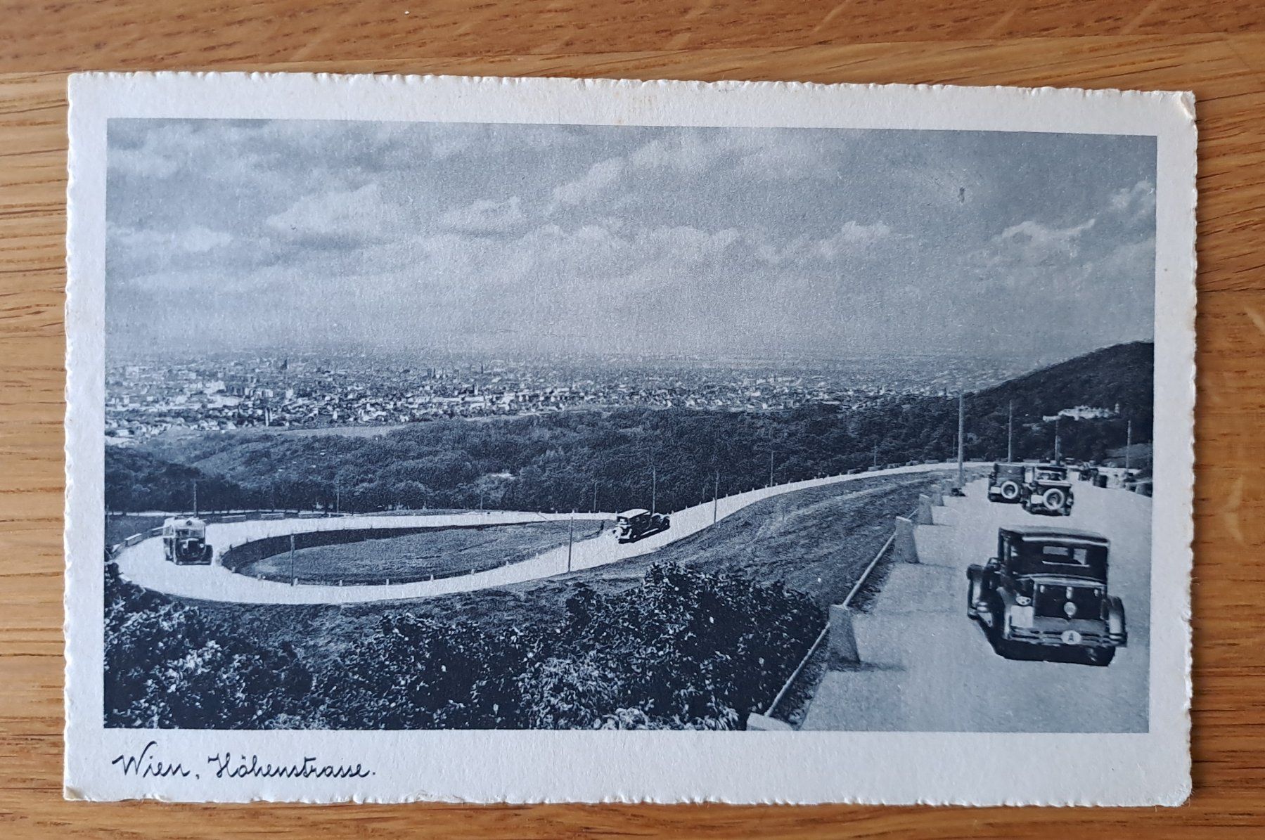Cartoline postali: Ansichtskarte Wien Höhenstrasse – Usato da Speicherschwendi venduto da allowed-crime