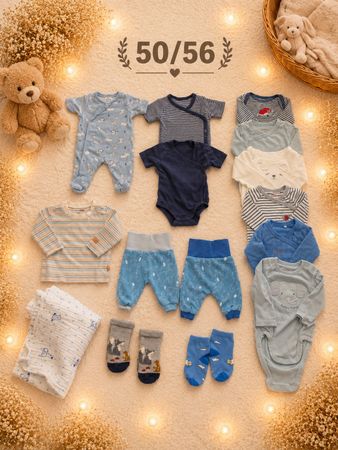 Baby Kleiderpaket Grösse 50/56, Blau, Top Zustand