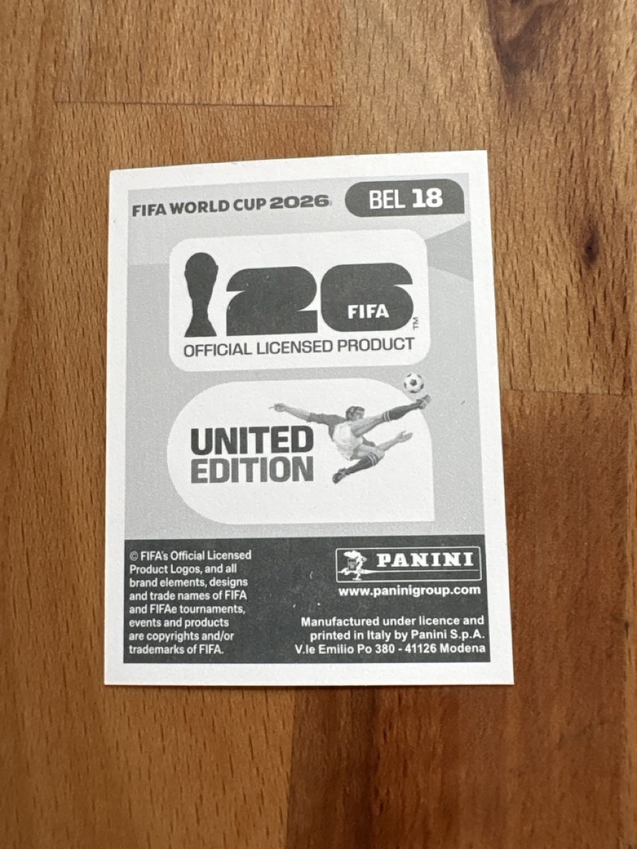 Panini Cartes à collectionner: Panini Sticker BEL 18 – Neuf (Voir description) à Hirschthal par Heimo8 1