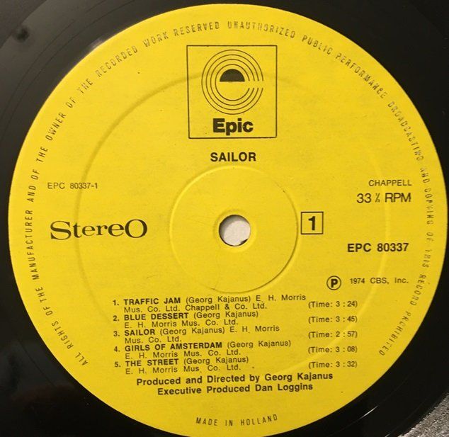 Schallplatten: Sailor - Sailor (LP) – Gebraucht aus Grüningen von azulvinyl 3