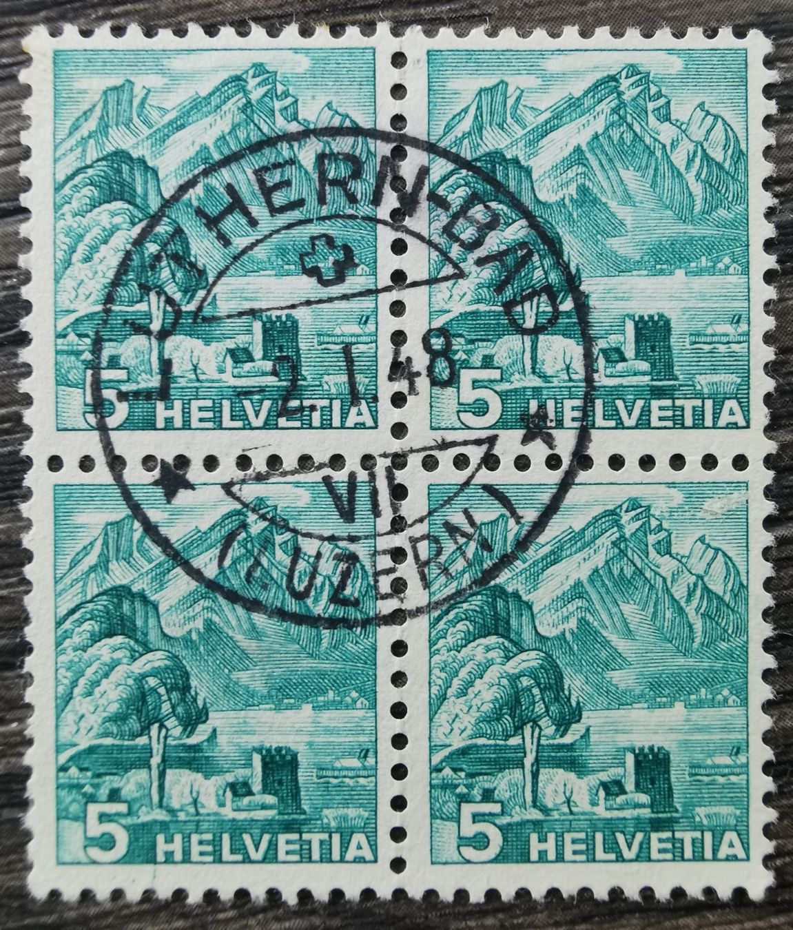 Tutti i francobolli: TR08 Timbre Suisse 1948 – Usato da Cousset venduto da Patrick_Collections